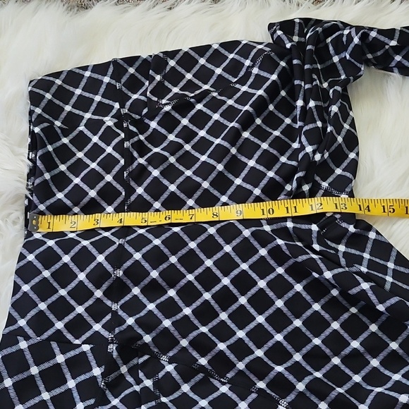 Cato Black and White Window Pane Plaid Leggings - Picture 12 of 14